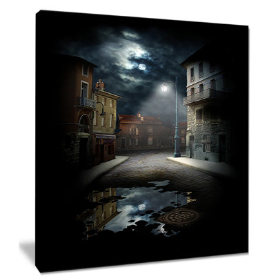 « night street collage », impression sur toile tendue