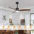 Glio 52 in. Black Walnut Downrod Standard Ceiling Fan with Integrated LED with Remote Included DC Motor Reversible-1085669866-1085669864