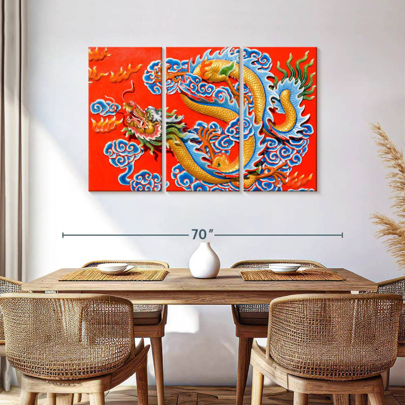 Brampt Dragon Chinese, 36" H x 57" W