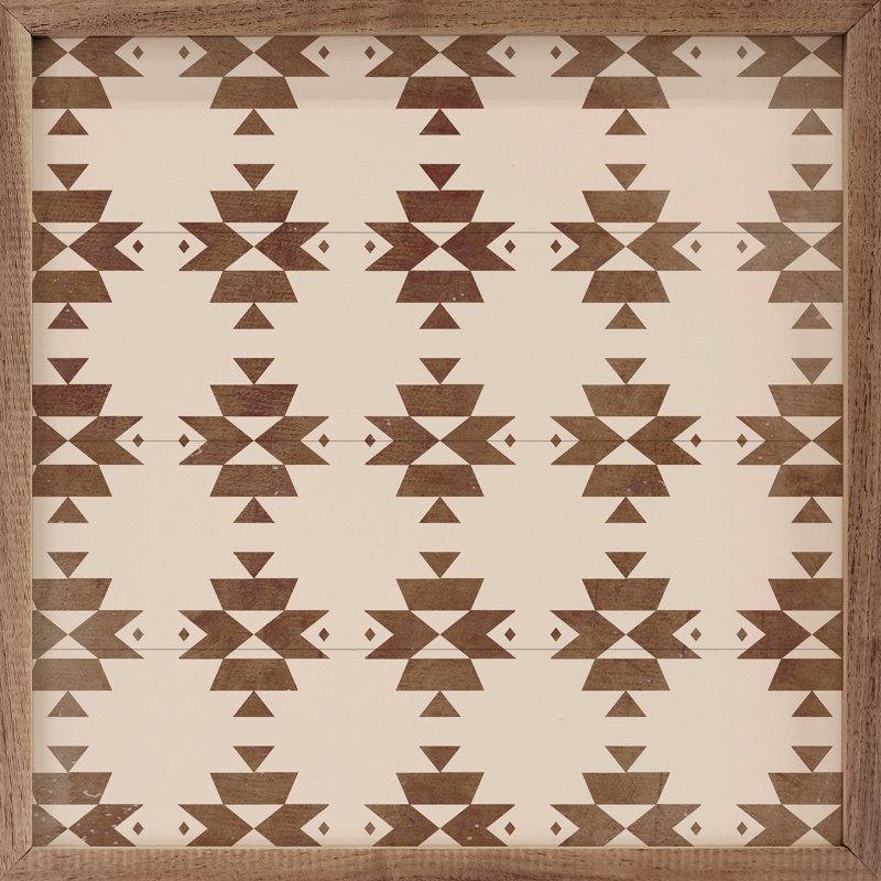 Pattern Brown Western, 12" W x 12" H