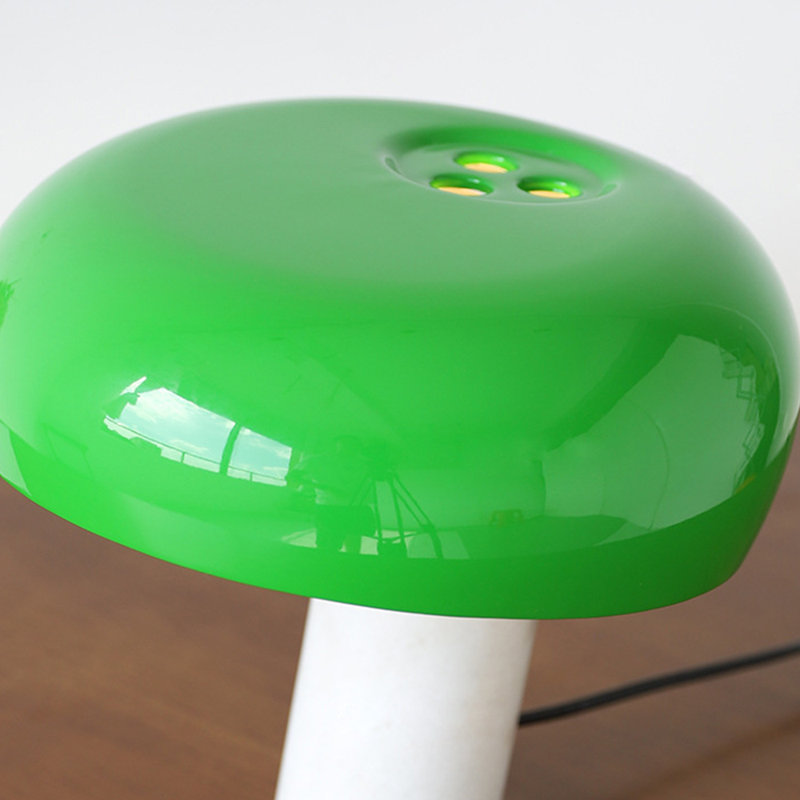 1-Lights Marble Stone Table Lamp, Green, 10.24" H x 11.02" W x 11.02" D