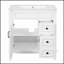 Meuble-lavabo de 30 pouces avec lavabo en céramique, conception compacte, 2 tiroirs, tablette réglable pour les petites salles de bain-817252060