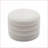 Ottoman with Storage &amp; Reversible Cover - Round Velvet Footstool for Bedroom | Ivory | Velvet-1679001195