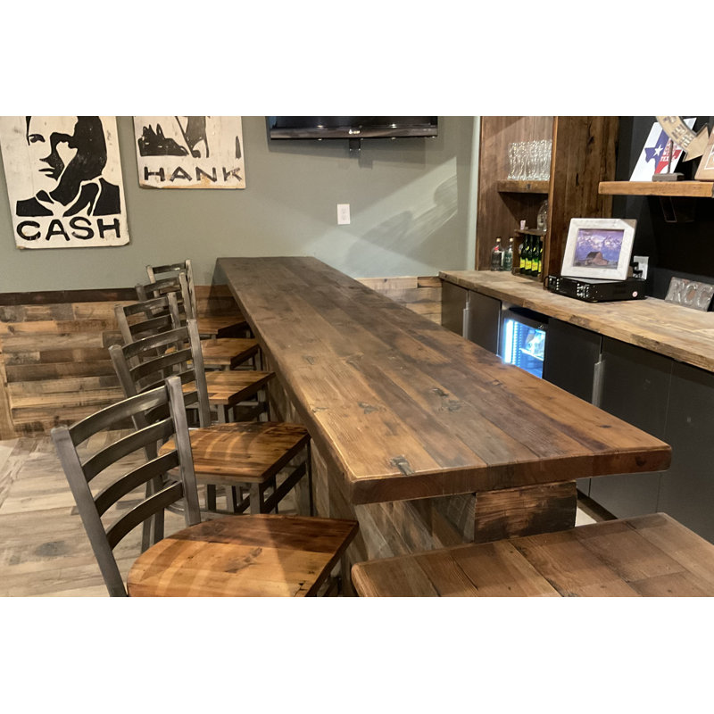 Dessus de bar Whiskey Trail, H 2 po x L 120 po x l 24 po