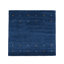 Handwoven Wool Gabbeh Uni Blue Rug-60831822