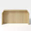 Console en bois cannelé L 55,9 po-616644731