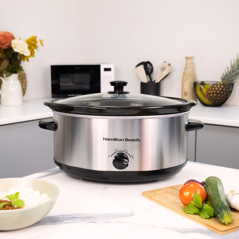 Hamilton Beach 6.5L Slow Cooker, Silver