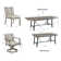 Azur Patio Rectangular 91.5" Long Extendable Dining Set With Sunbrella® Cushions