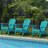 Ergonomically designed resin folding Adirondack chair-328065399