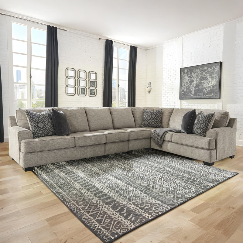 Canapé modulaire 4 pièces Akef, Orienté à droite