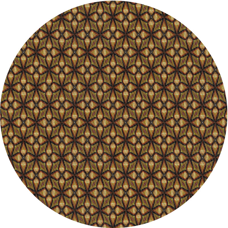 Tapis brun, Rond 7 pi