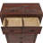 Rustwood Farmhouse 33,1” W  Chest Of  5 Drawers Dresser For Bedroom, Chest Solid Wood Rustic Style-123297233