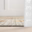 Tapis intérieur / extérieur en polyester géométrique ivoire Lakhwinder-988493681