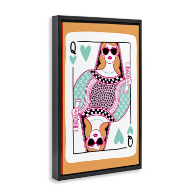 Queen of Hearts & Drink Canvas by JJ Design House LLC