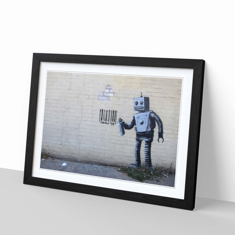 Banksy - Single Picture Frame Print, Black