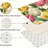 Tulip Floral Pattern, 2 Pcs Non Slip Kitchen Mats