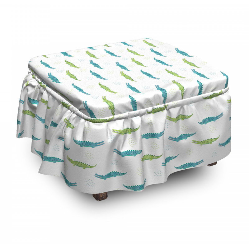 Housse pour repose-pieds crocodiles