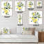 Branche de citrons jaunes et de feuilles I - Horloge murale tropicale-423530595