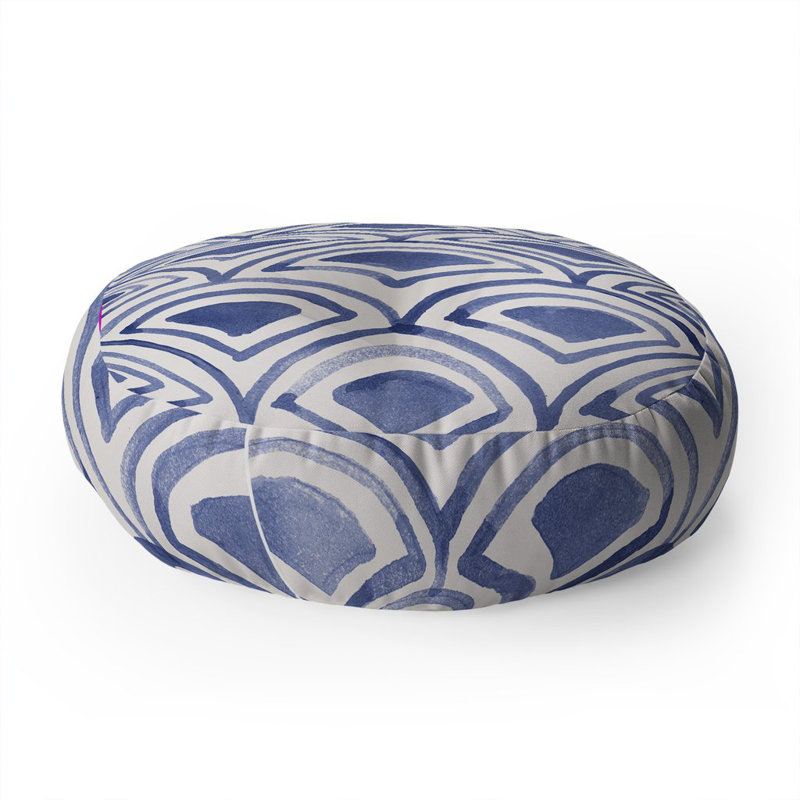 Natalie Baca GeoWave Pattern Floor Pillow