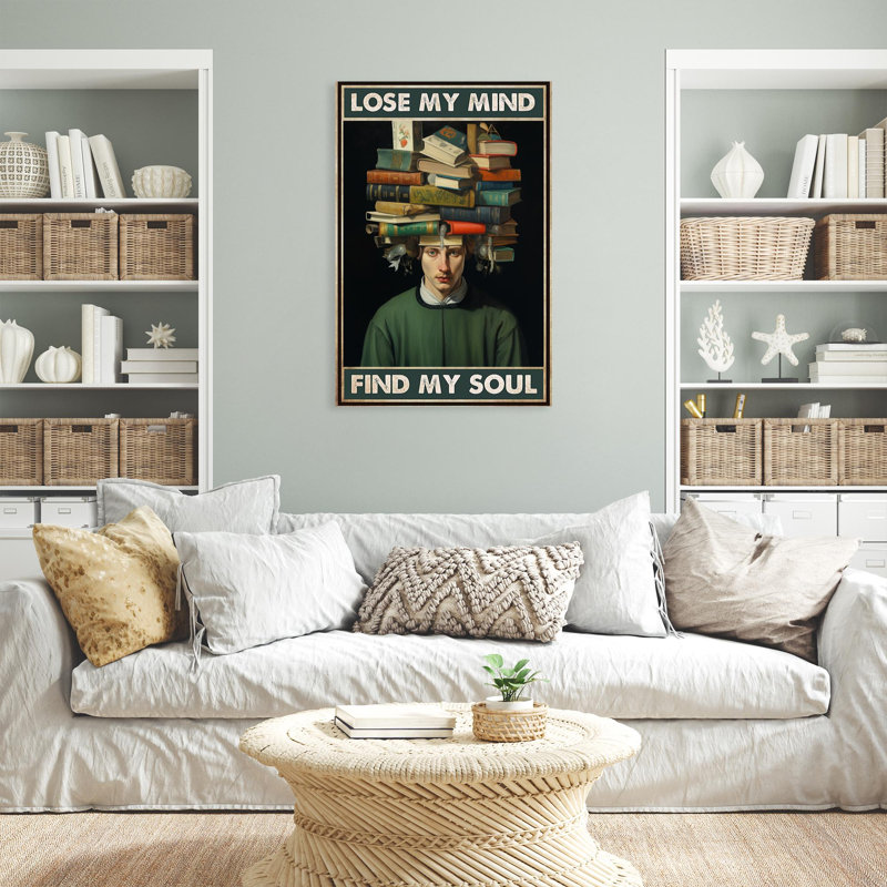 Livres «Lose My Mind», H 36 po x l 24 po x P 1,25 po