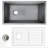 34.25'' L Single Bowl Fireclay Kitchen Sink