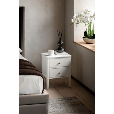 40cm W Solid Wood Bedside Table