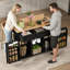 139 cm W Kitchen Island with Top-824862632