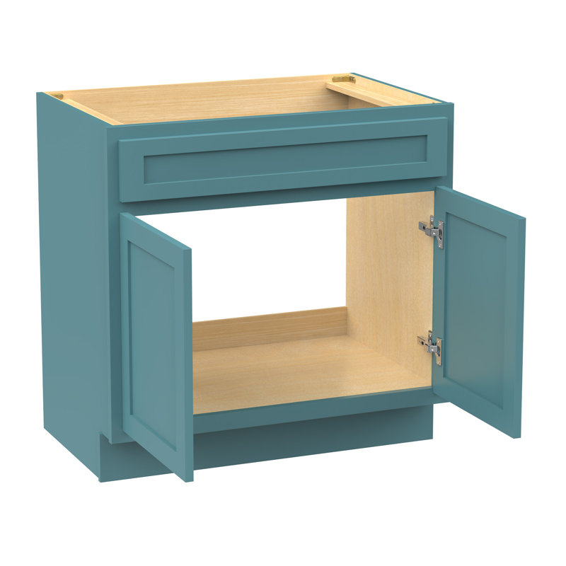 Meuble-lavabo simple 33 po, Vert