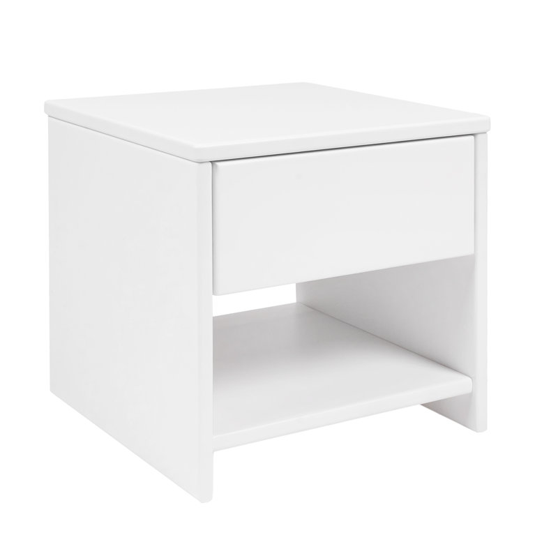 Roshen 1 Drawer Bedside Table, White