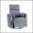 Gray Corduroy Fabric Swivel Glider Recliner, Plush Comfort And Modern Style For Living Room Furniture-1991981143