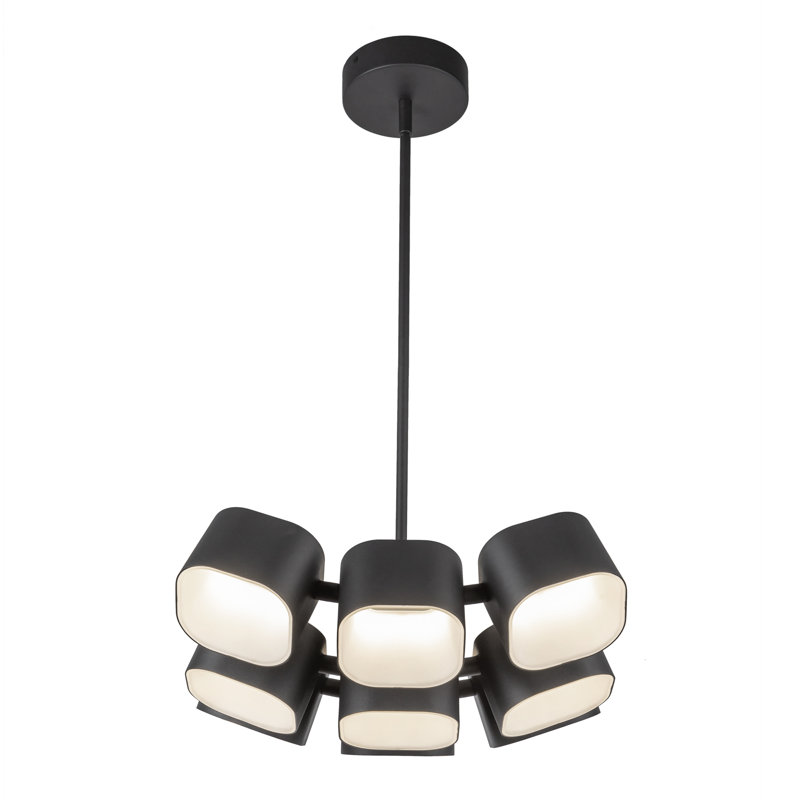 Arena 18-In Chandelier, 7055, 54.38" H x 17.63" W x 17.63" D, 9 Lights