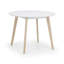Aramis Round Solid Wood Base Dining Table-448976790-448976791
