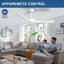Ventilateur de plafond 42 po avec télécommande-422312979-422312987-431219106