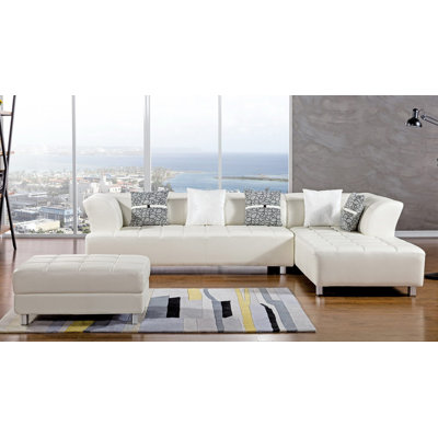 Henriquez Faux Leather L-Shaped Sectional