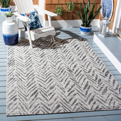 Smeltertown Performance Chevron Indoor/Outdoor Area Rug