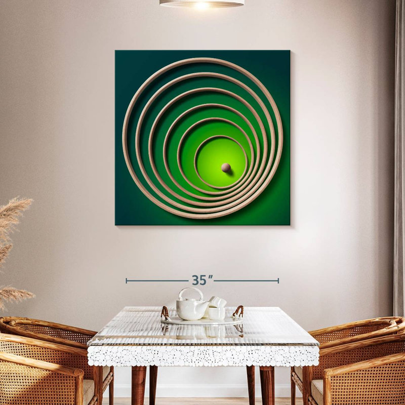 Arney Paper Ring Maze, 39" H x 39" W