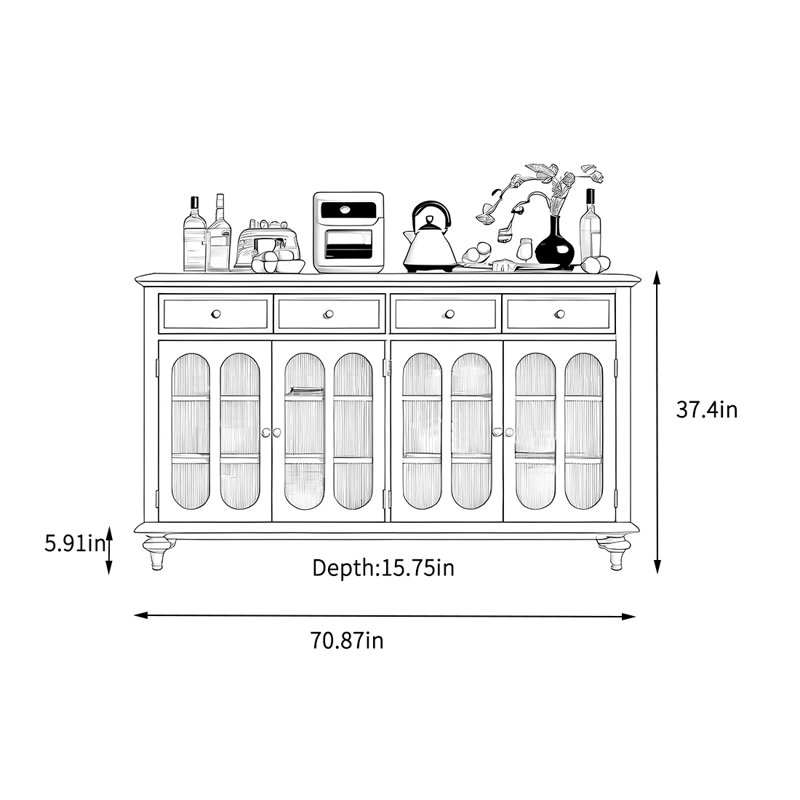 Armoire de rangement multifonctionnelle, Brun-rouge