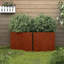 Ensemble de 2 pots à fleurs vidaXL-384332082-413451970-413451977