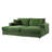 Estella 86" Modern Oversized Channel Sofa Chaise Daybed with Faux Rabbit Fur-1169926204
