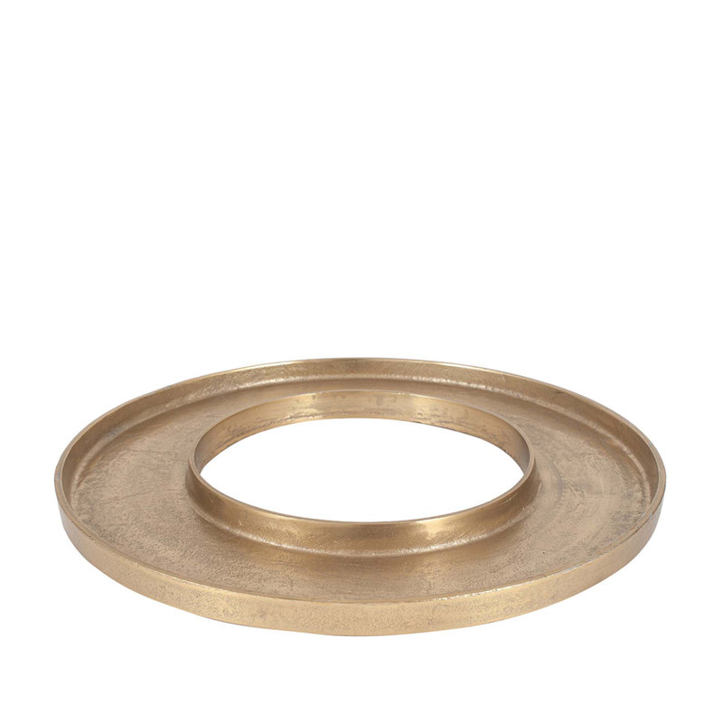 Mcgowen Metal Decorative Plate 1, Gold