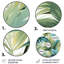 Palmier, motif tropical - art floral rond en métal-109696070