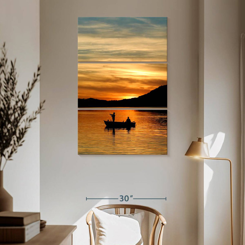 Senne Sunset Fishing Silhouette