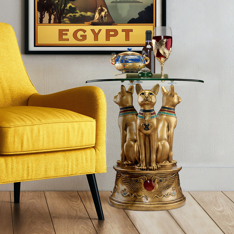 Table de bout Royal Golden Bastet Kristopher