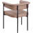 Malin Vegan Leather Arm Chair Dining Chair-474285633