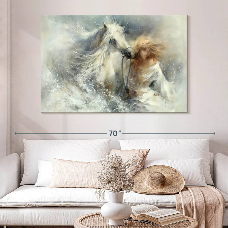 Scene In Water, 34" H x 51" W