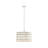 4-Light Glass Drum Shade Chandelier