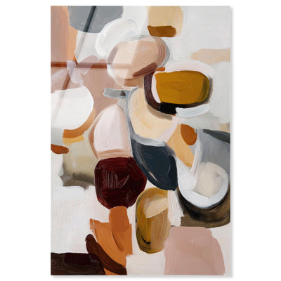 «Taupe Shell Intermix I», reproduction d'art acrylique sur toile par Art Remedy, prête à être accrochée, 10 x 15