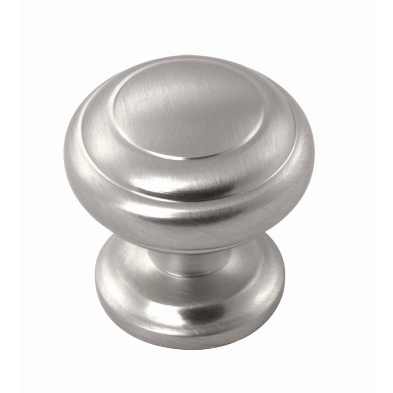 1 1/4" Diameter Mushroom Knob, 1.25" H x 1.25" W x 1.13" D, Satin Nickel