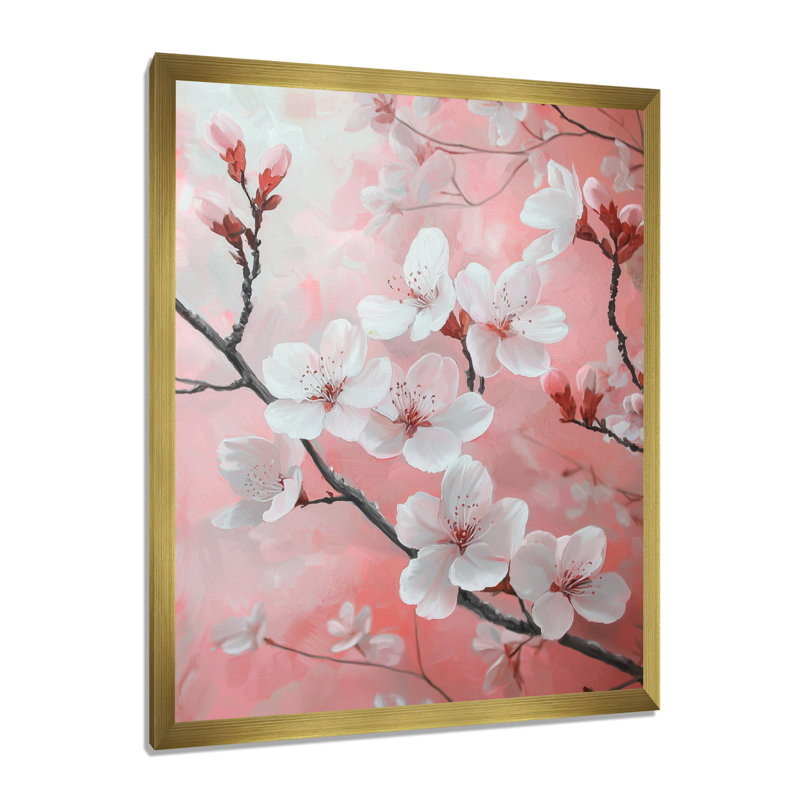 Harrold - Art mural floral, H 20 po x l 12 po, Reproduction encadrée d'une seule photo, Doré