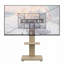 Meuble télé avec tablette, chariot de télévision mobile pour 32 à 75 pouces, support de plancher avec roulettes verrouillables-784060657